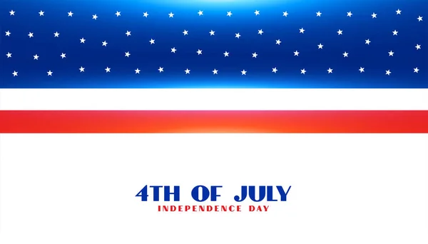 7月4日アメリカ独立記念日旗 — ストックベクタ