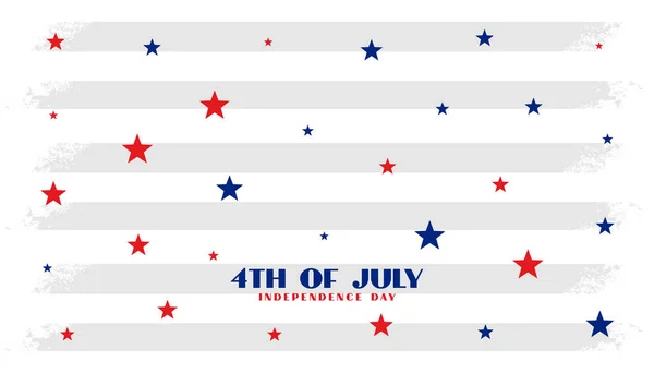 4Th July Independence Day Stars Background — Stock Vector