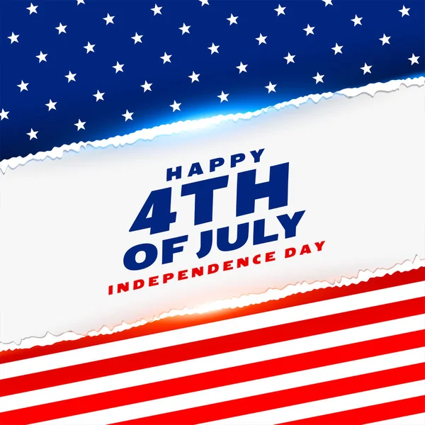Gelukkig Vierde Van Juli Amerikaanse Onafhankelijkheid Dag Achtergrond — Stockvector