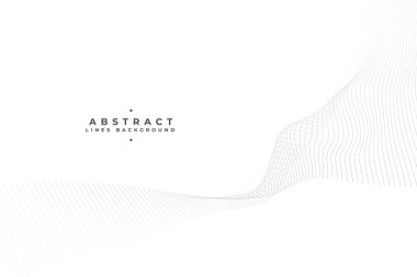 Yumuşak akış çizgileri olan zarif beyaz arkaplan