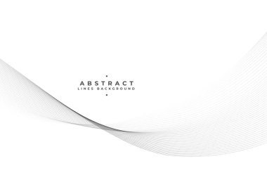 beyaz arkaplanda pürüzsüz çizgiler