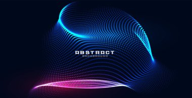 holografik parçacıklar ağ teknolojisi arka planı