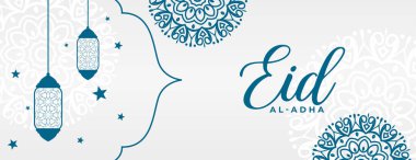 düz dekoratif bayram afiş tasarımı