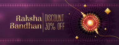 Raksha Bandhan gerçekçi rakhi ile indirimli pankart
