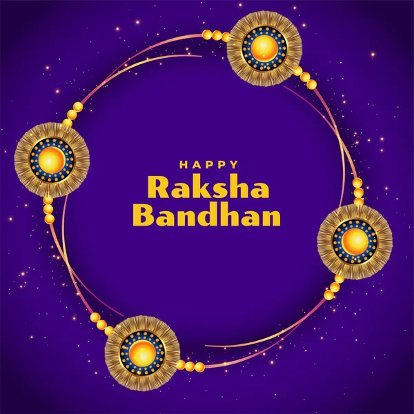 Raksha Bandhan Festival Pozadí Fialové Barvě — Stockový vektor