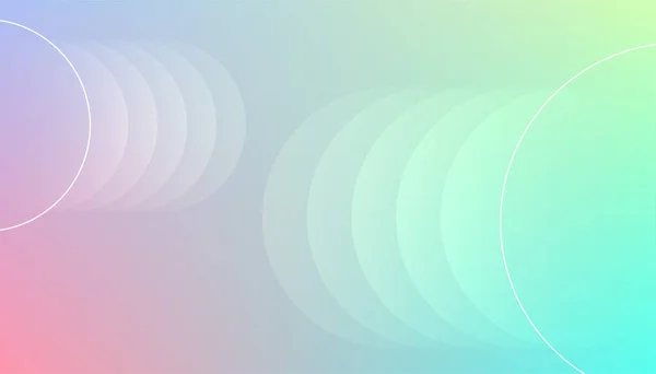 Stilvolle Farben Hintergrund Mit Kreisen — Stockvektor