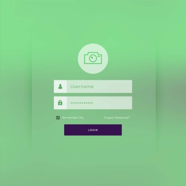 yeşil tema giriş sayfası şablon tasarımı