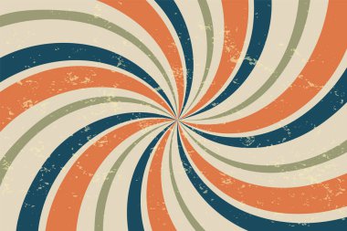 spiral retro ışınların vintage arkaplanı