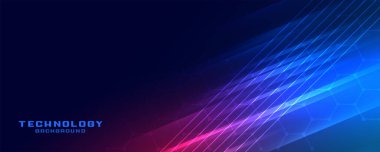 Parlak teknoloji çizgileri, afiş tasarımı