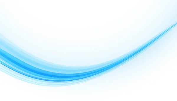 抽象的な青い波滑らかな背景 — ストックベクタ