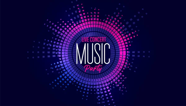 Music Frequency Edm Background Design — Stock Vector