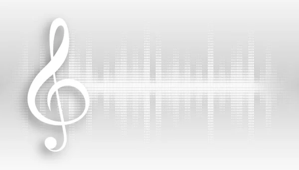 Fehér Zenei Háttér Hang Hang Hang Kiegyenlítő — Stock Vector