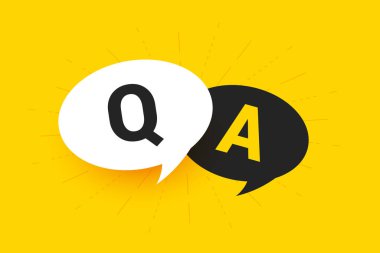 soru ve cevap sorgu arkaplanı metin alanı vektörü ile