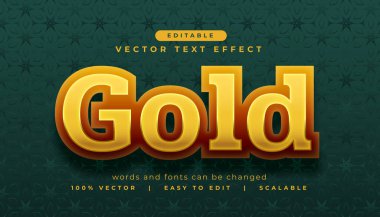 Premium altın düzenlenebilir metin efekti biçimi şablonu