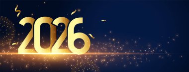 dekoratif 2026 Yeni Yıl Duvar Kağıdı Vektörü