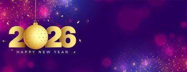 Güzel mutlu yıllar 2026 Duvar kağıdı vektörü