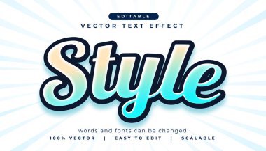 düzenlenebilir metin efekti modelleme vektörü