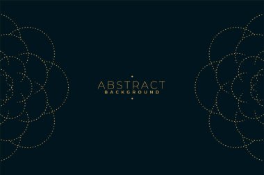 Sunum vektörü için modern noktalı altın tasarım