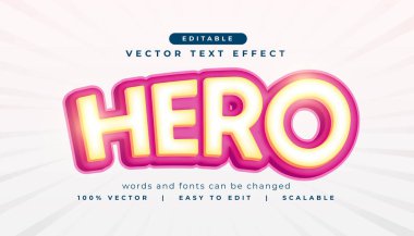 metin efekti biçimi kahraman düzenlenebilir yazı tipi tasarımı vektörü