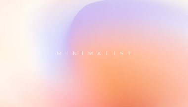 Bulanık efekt vektörlü asgari biçim yumuşak gradyan duvar kağıdı