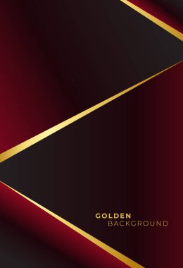 soyut geometrik altın dış plan tasarım vektörü