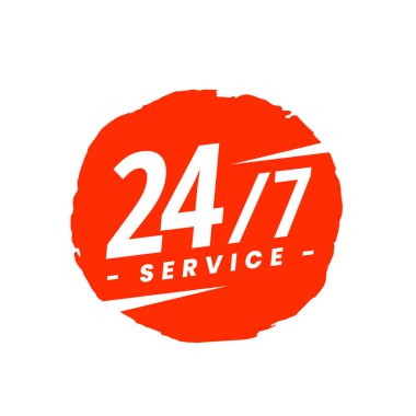 7 / 24 açık müşteri hizmetleri arka plan vektörü