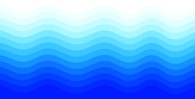 soyut ve temiz kıvrımlı mavi bayrak tasarım vektörü