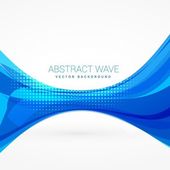 Картина, постер, плакат, фотообои "абстрактный вектор синих волн
", артикул 88458354