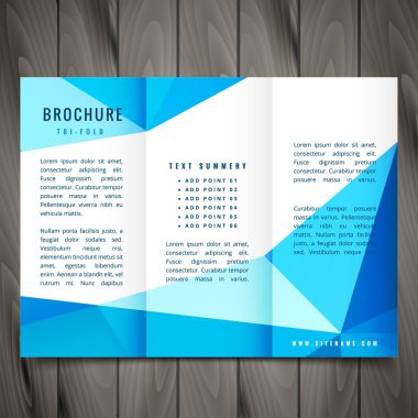 Modern panelli broşür tasarımı