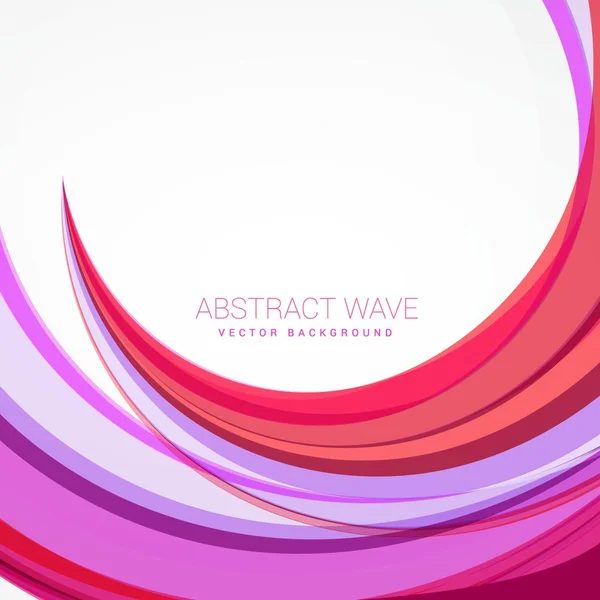 Чистий дизайн фону рожевої хвилі — стоковий вектор