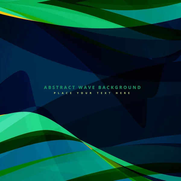 Abstracte Golf achtergrond in donkere kleur — Stockvector