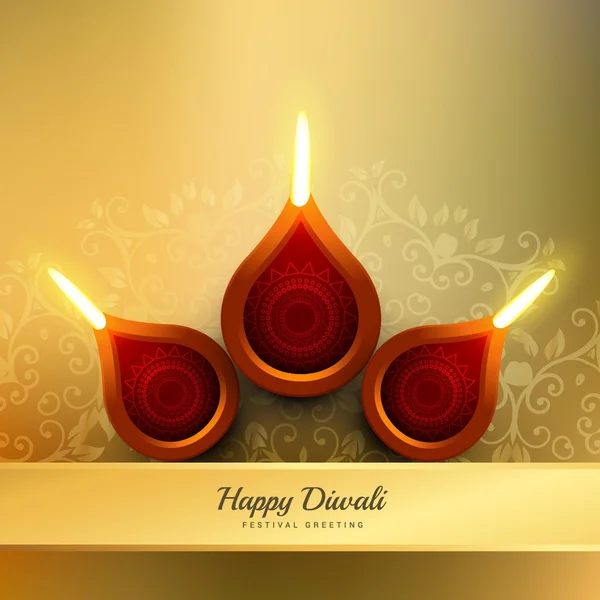 Diya design illustration фестиваля diwali — стоковый вектор