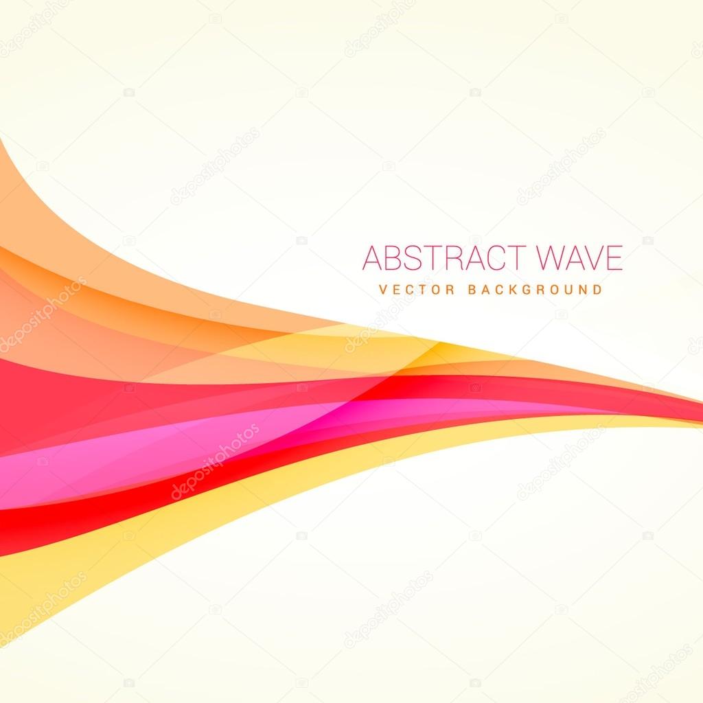 clean colorful wave background design