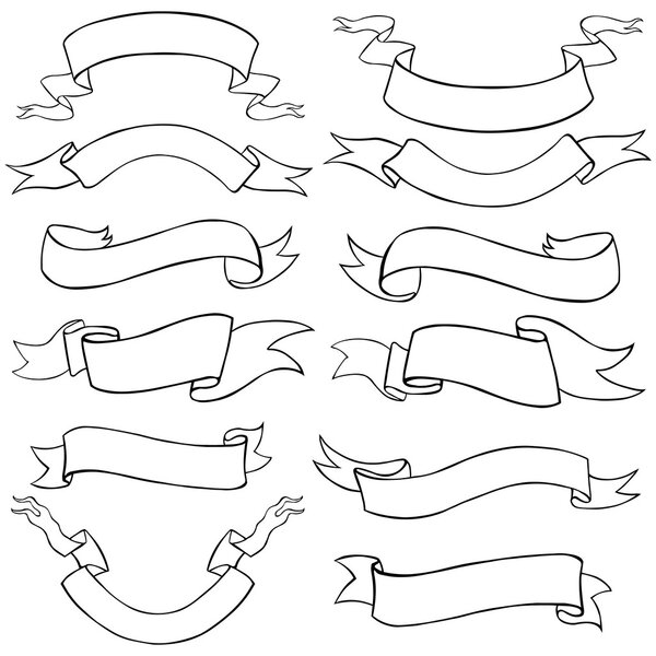винтажные ленты фон

