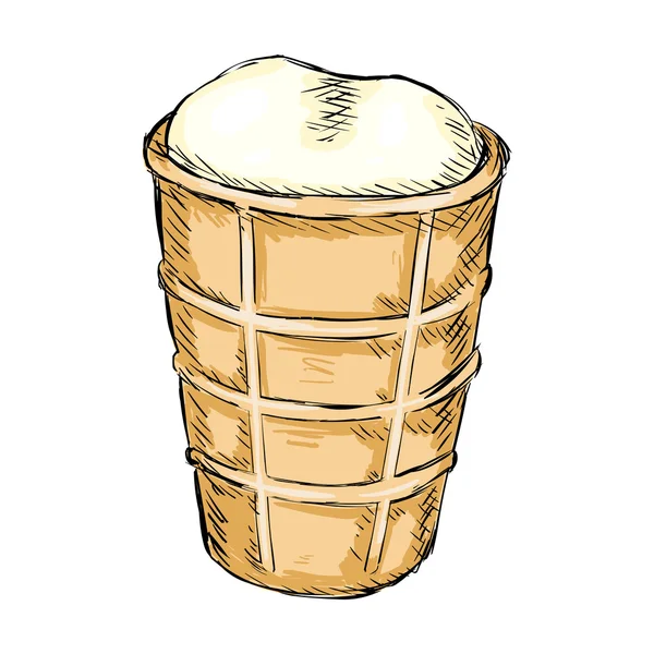 Cono de helado — Vector de stock