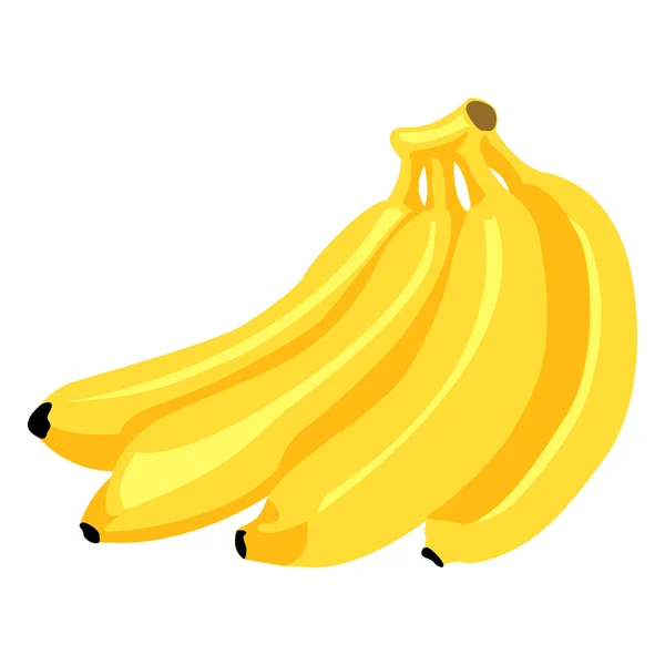 Desenhos animados Bunch Amarelo de Bananas — Vetor de Stock