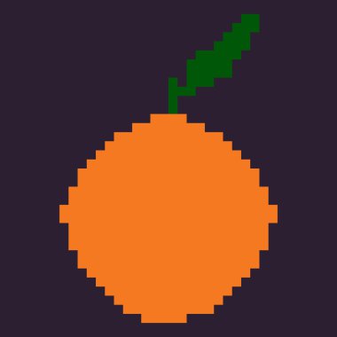 Tek piksellik turuncu.