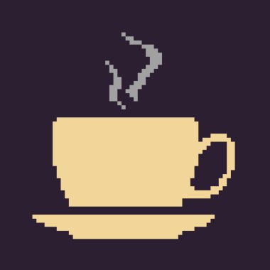 Sıcak kahve fincan simgesi. 