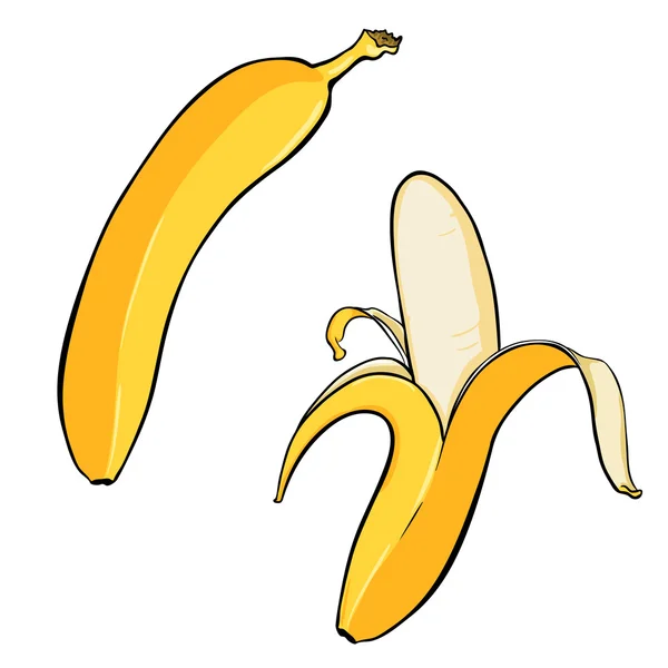 Personagem de banana muscular —  Vetores de Stock