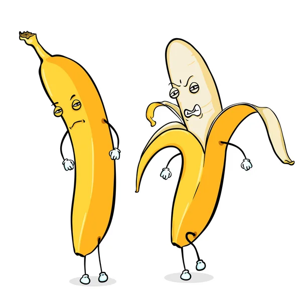 Мускулистый банановый персонаж — стоковый вектор