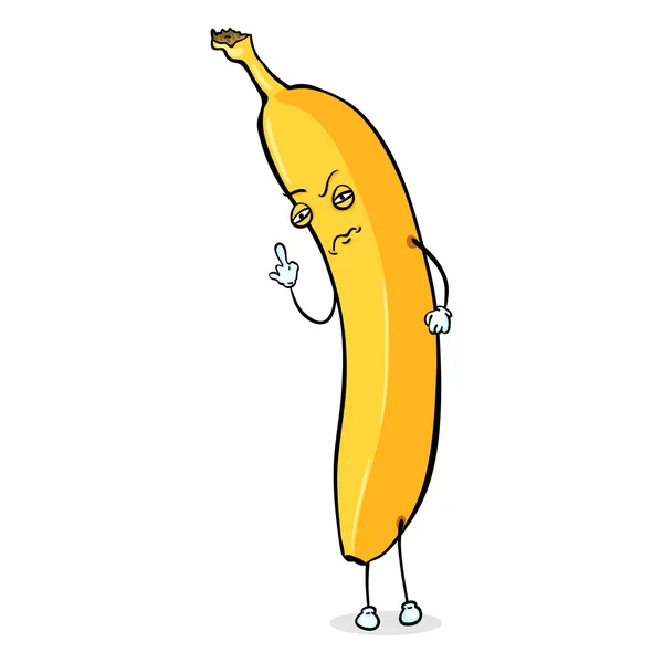 Personagem de banana muscular —  Vetores de Stock