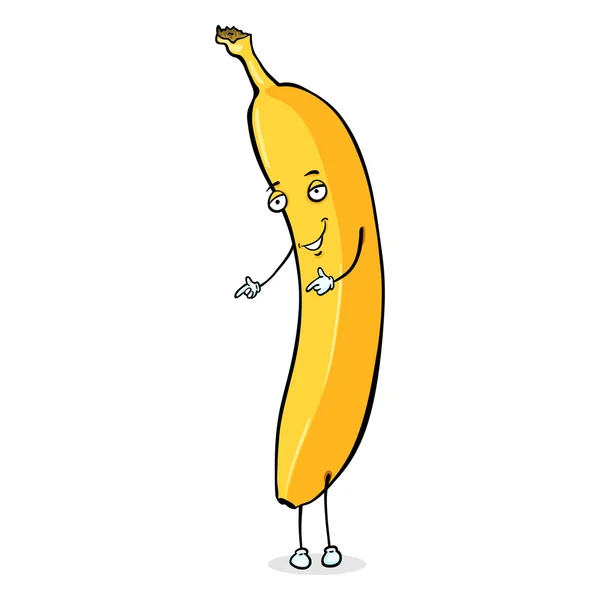 肌肉的香蕉字符 — 图库矢量图片