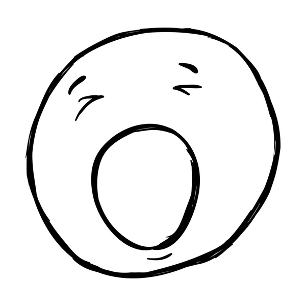 Croquis unique Emoticon — Image vectorielle