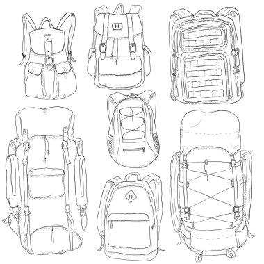 Kroki Doodle sırt çantaları