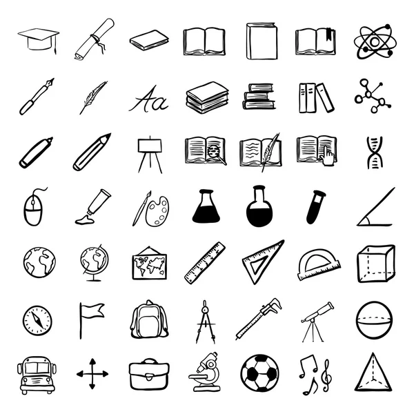 Conjunto de iconos de educación — Vector de stock