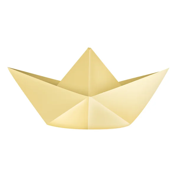 Papel origami barco — Archivo Imágenes Vectoriales