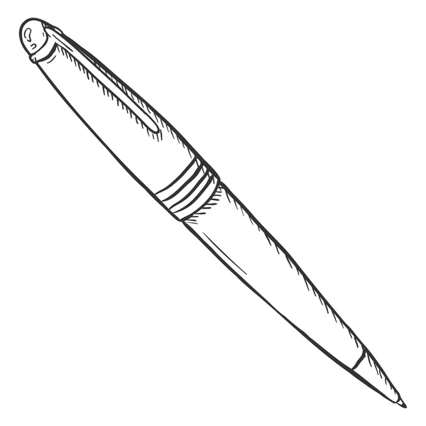 Pluma estilográfica de boceto único — Archivo Imágenes Vectoriales