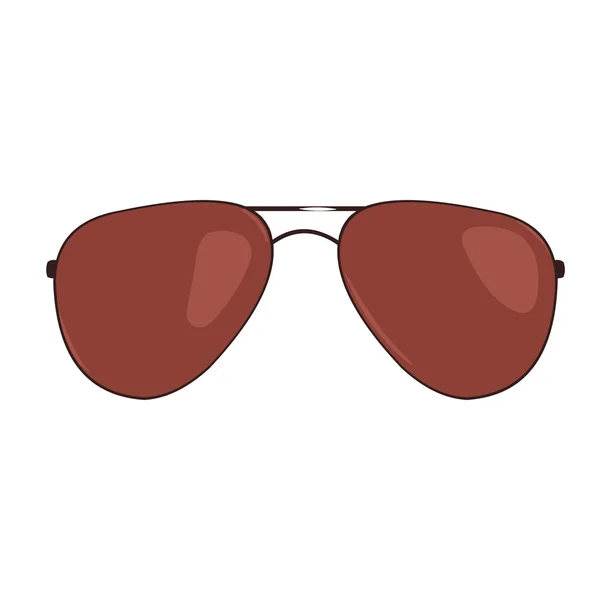 Únicos óculos de sol dos desenhos animados — Vetor de Stock