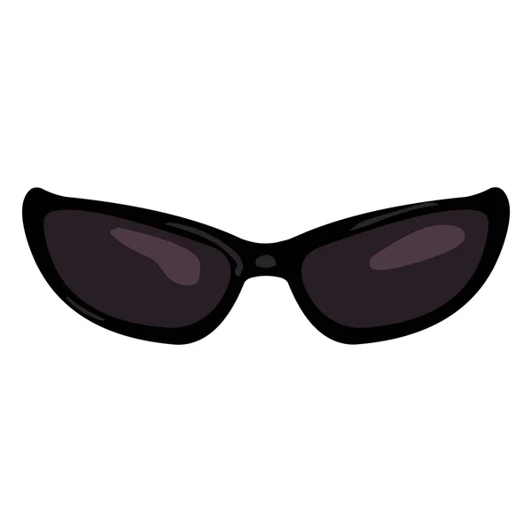 Single Cartoon Sunglasses — Stock Vector