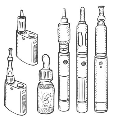 Vape aygıt kümesi